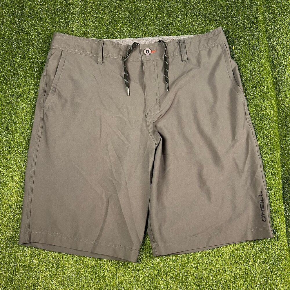 O-neill Men's Grey and Khaki Shorts